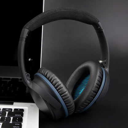 SoloWIT Earpads Cushions for Bose Headphones, Replacement Ear Pads for Bose QuietComfort 15 QC15 QC25 QC2 QC35/Ae2 Ae2i Ae2w/SoundTrue & SoundLink Around-Ear Series - QC25 PL Black&Blue