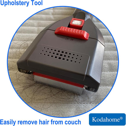 Kodahome Dog Hair Brush Vacuum Attachment for Shedding Grooming, Pet Groom Tool Kit for Most Vacuum Brands, Deshedding Removal Comb with Extension Hose and Universal Adapters