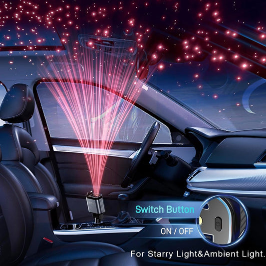 4 in 1 Retractable Car Charger 69W with Starry Light,69W Fast Charging USB C for iPhone 16/15/14/13/12,Pixel, Cigarette Lighter Charger,180° Adjustable Plug,Multi-Device Support - PuriLite