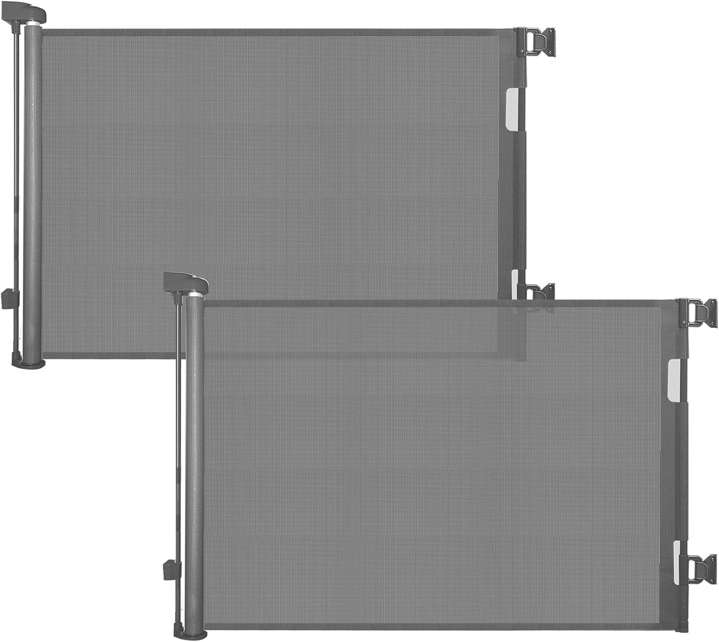 DEAR LOV Retractable Baby Gate, 33" Tall, Extends up to 71" Wide,Safety Mesh Baby Gate or Dog Gate for Doorways,Stairs,Hallways.Extra Wide Gate,Indoor/Outdoor(33"x71",Grey)