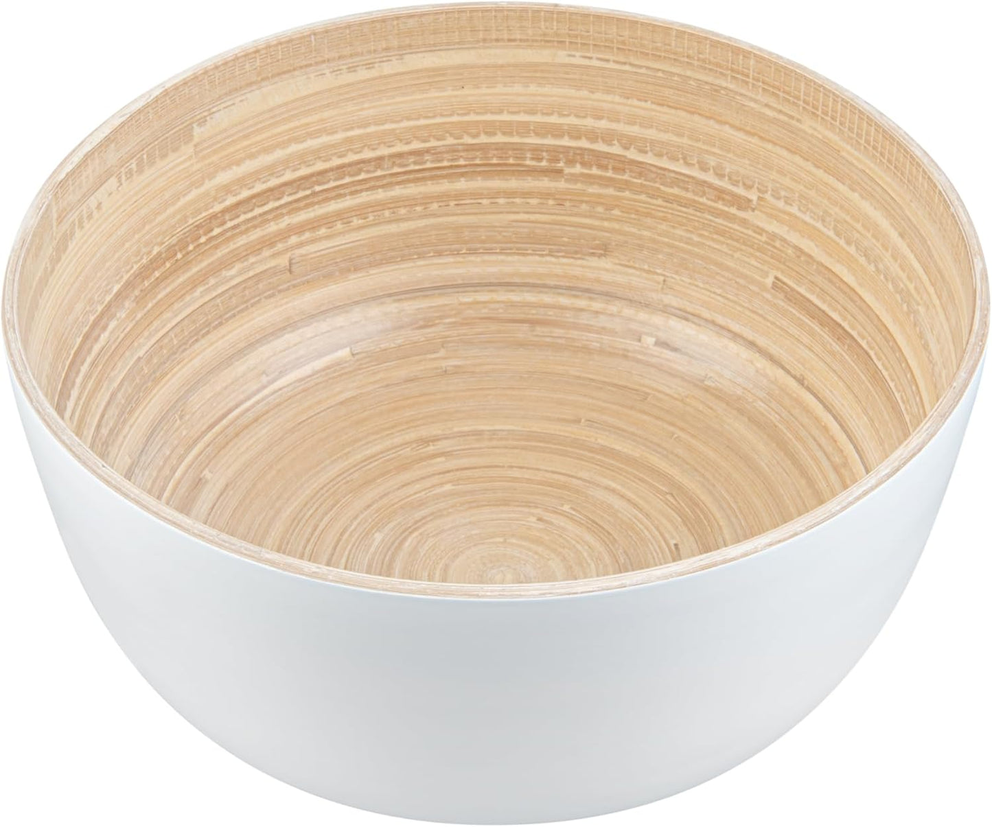 Restaurantware-Bambuddha 51 Ounce Extra Large Salad Bowl, 1 Heavy-Duty Round Salad Bowl - Sustainable, Reusable, Blue Bamboo Serving Dish, for Serving Salads, Fruits, and Appetizers