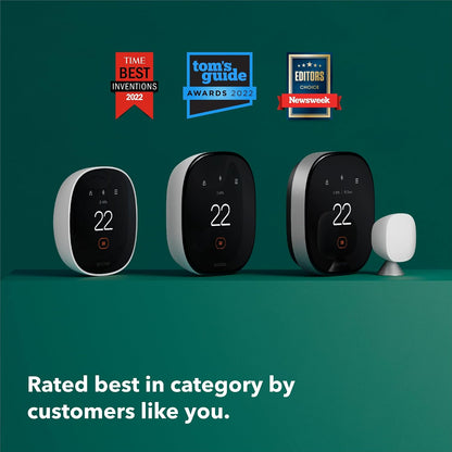 ecobee Smart Thermostat Essential - WiFi Thermostat, Energy Star Certified