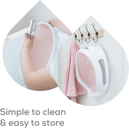 Angelcare Baby Bath Support, Pink, for Babies Less Than 6 Months of Age, Made in Canada