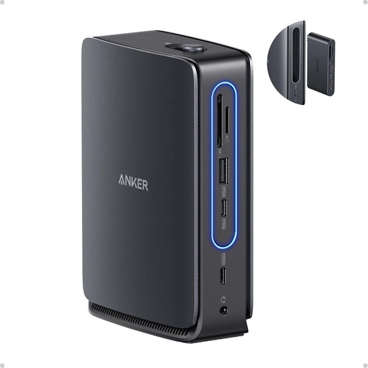Anker Nano Laptop Docking Station, 13-in-1 USB-C Triple Display | 2 HDMI and 1 DP, 10 Gbps USB-C, 3 USB-A, Audio, SD/TF, Ethernet, 100W Max PD for Dell, Lenovo, HP, and More