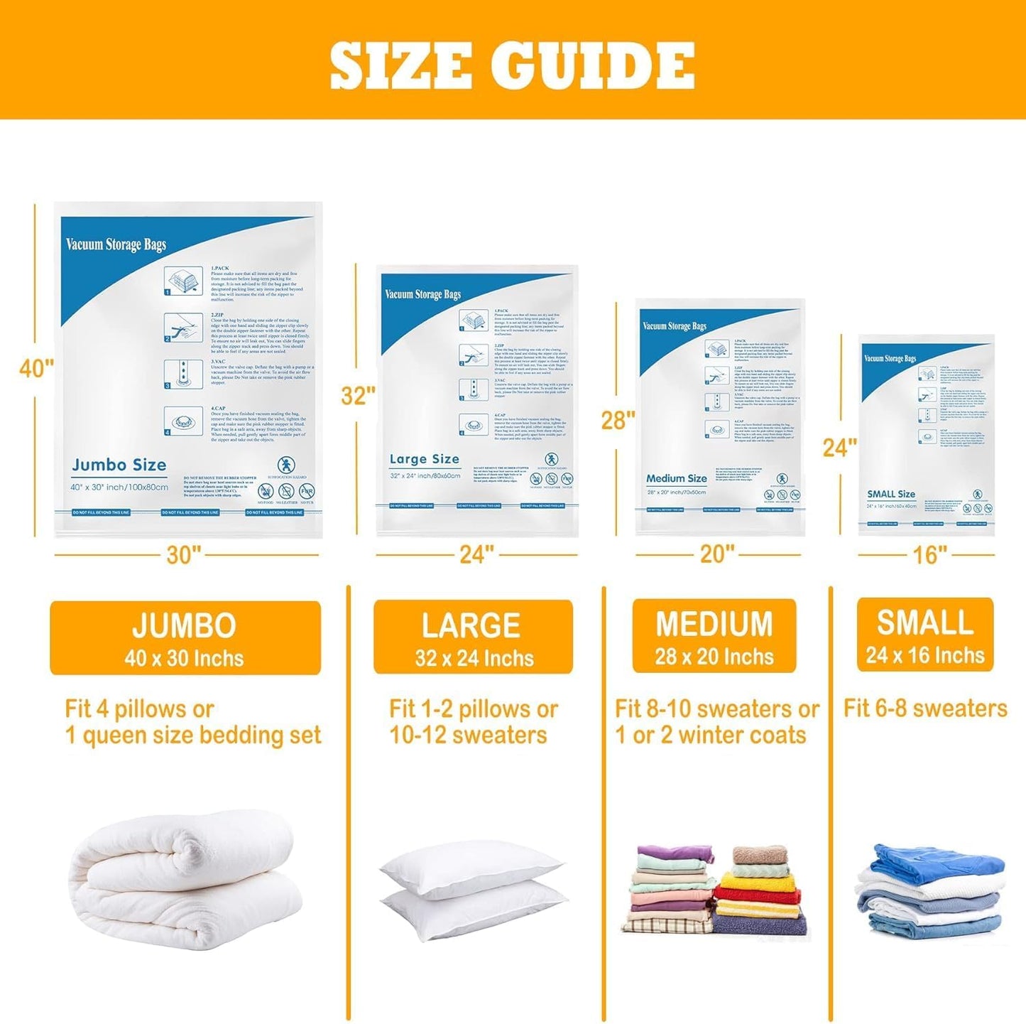 Purilite Select Jumbo Vacuum Storage Bags