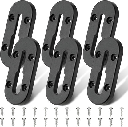 Kayak Track,4Inch Kayak Rail Mount Kayak Low Profile Track for Fishing Rod Holder, Fish Finder, Cup Holder, Anchor Cleats, 6Pack