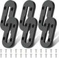 Kayak Track,4Inch Kayak Rail Mount Kayak Low Profile Track for Fishing Rod Holder, Fish Finder, Cup Holder, Anchor Cleats, 6Pack