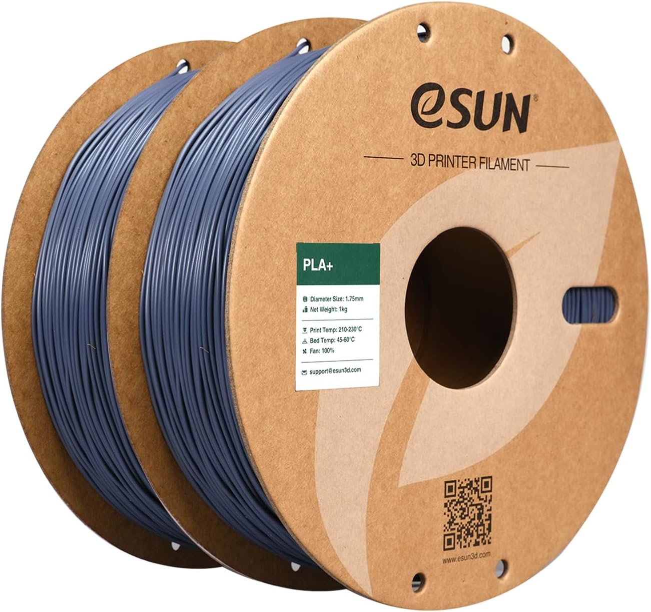 eSUN PLA Plus Filament 1.75mm, PLA Pro PLA+ 3D Printer Filament, Dimensional Accuracy +/- 0.03mm, 2.2 LBS (1KG) Spool 3D Printing Consumables for Most FDM 3D Printers, Black