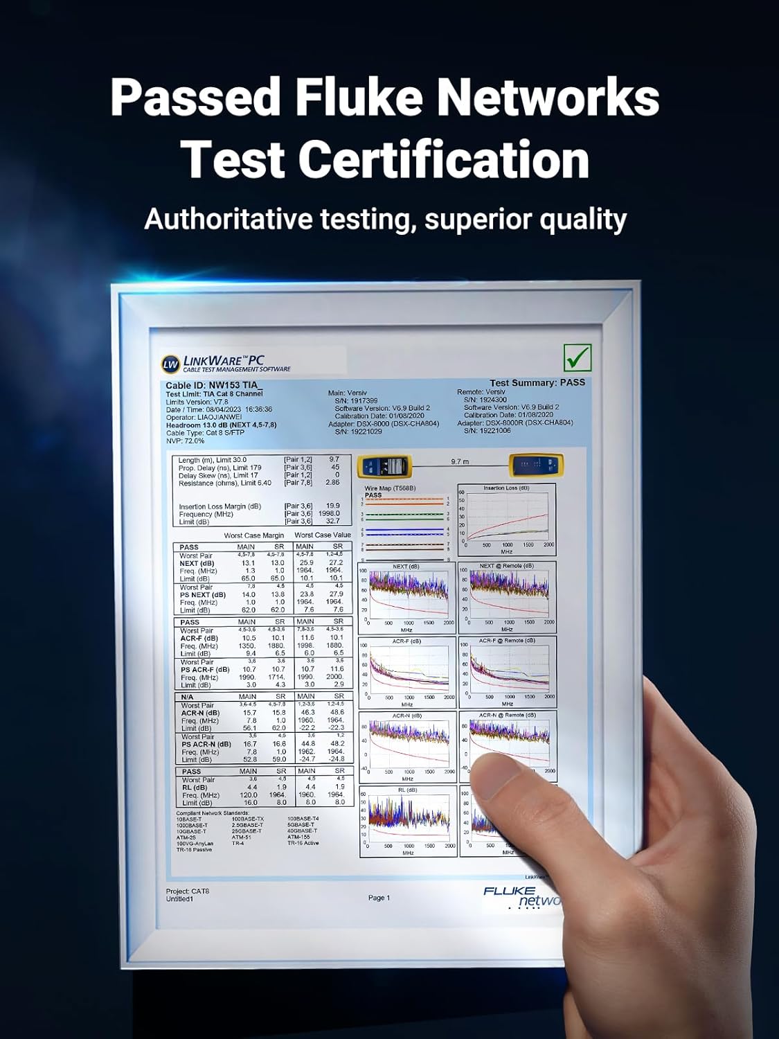 UGREEN Cat 8 Ethernet Cable High Speed 40Gbps 2000Mhz Network Shielded Cat8 Cable Braided Heavy Duty RJ45 LAN Cables F/FTP Internet Cord Compatible for PS5, PS4, Xbox One, Modem, Router 30FT