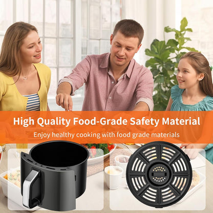 Air Fryer Basket Replacement Basket and Tray for Ninja AF161, Air Fryer Accessories for Ninja AF150 and AF161, Non-Stick Air Fryer Basket with Cover for Ninja AF150 and AF161, Dishwasher-Safe Basket