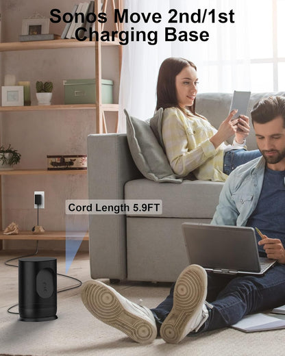 FGIEU 45W Charging Base for Sonos Move 2/1 Wireless Portable Bluetooth Speaker AM45A-180A Switching Power Supply Replacement