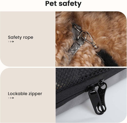 Pecute Collapsible Dog Crate for Pets＜15kg, Pet Carrier Stable and Light Weight, Soft Dog Crate with Breathable Windows, Portable Dog Carrier with Curtain 61×45×52 cm (Green)