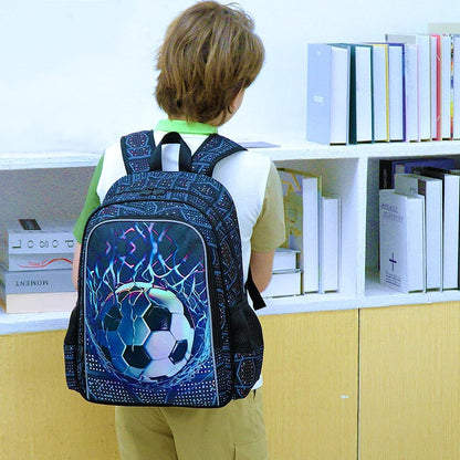3pcs Backpack for Boys and Girls, 16” Kids Kindergarten Bookbag with Lunch Box, Cute Elementary Backpacks for Boy Girl