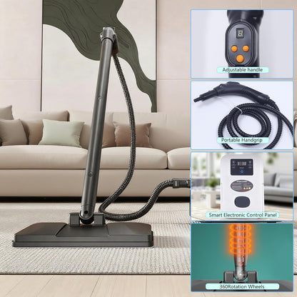 12-in-1 Steam Mop,21 PCS Attachments Detachable Handheld Steamer