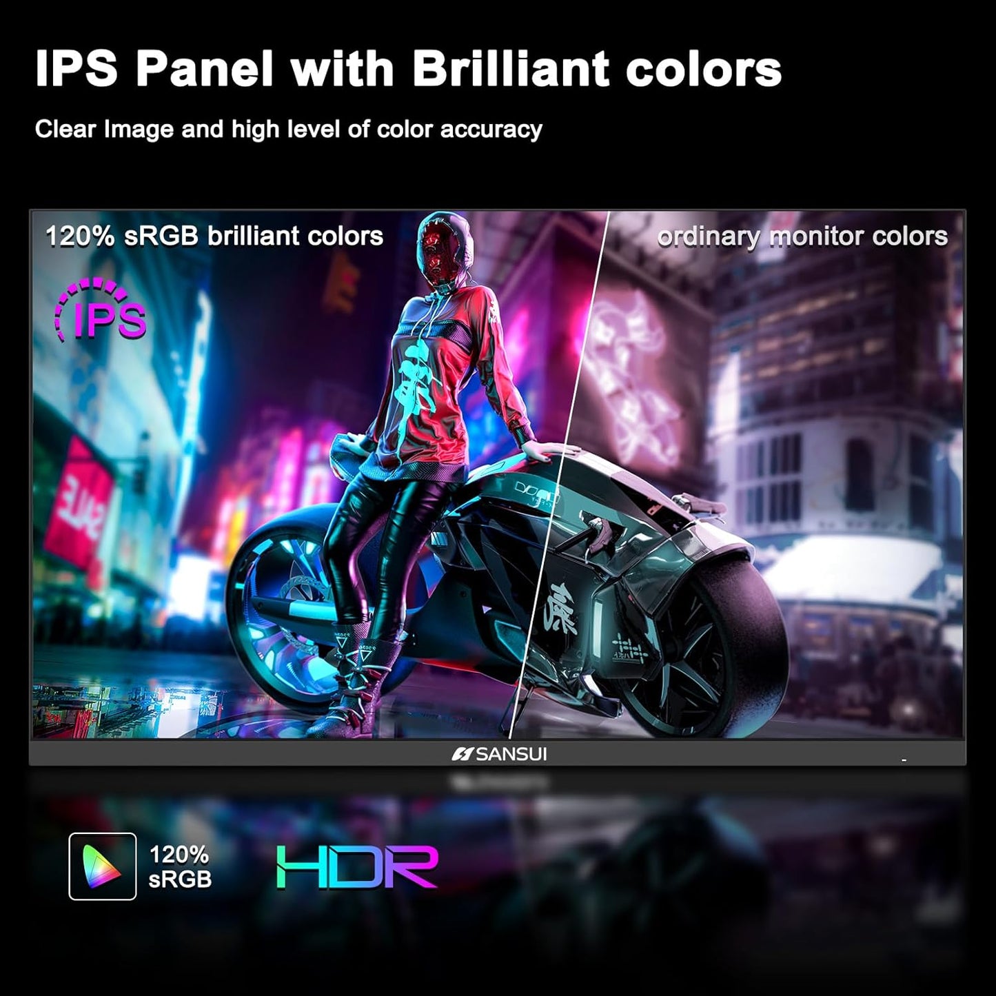 SANSUI 32 Inch Curved 240Hz Gaming Monitor with Speakers, High Refresh Rate FHD 1080P Gaming PC Monitor Curved 1500R, 1ms(MPRT), HDR, HDMI DP, Metal Stand, VESA Compatible (ES-G32C3F DP Cable Incl.)