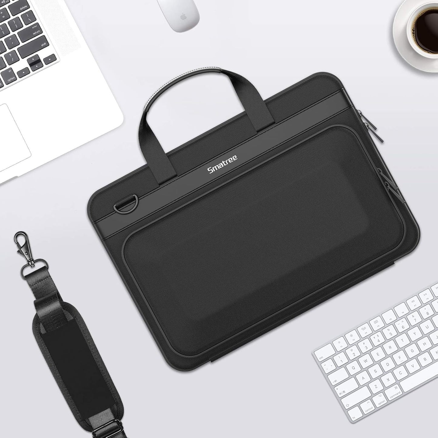 Smatree Heavy Duty Hard Case Compatible with 16.2 inch MacBook Pro 2024 M4/2023 M3 A2918/A2992/A2779, MacBook Pro 2021/2019 16 inch Shoulder Bag, for Acer Aspire 5/Predator Helios 300/Nitro 5 - PuriLite