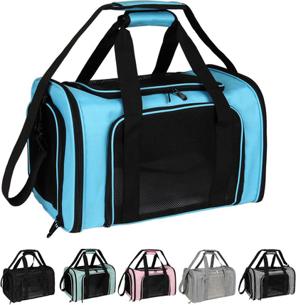 Top tasta Dog Cat Carrier Pet Carriers for Small Medium Large Cats Dogs Carrier Soft Sided Small Puppy Dog Carrier Portable Foldable Airline Approved Dog Cat Travel Carrier Grey Medium