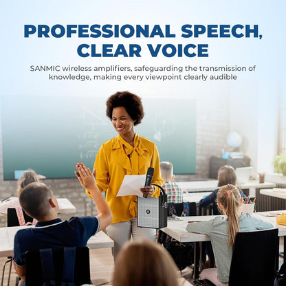 Wireless Voice Amplifier with Handheld Microphone, Portable Bluetooth Speaker Microphones with Teachers & Events, Wireless Karaoke Mic for Singing, PA System with Echo & Sound Effects S98 Pro