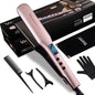 VAGARY Hair Straightener and Curler 2 in 1, Straightening Iron with Anion Hair Care. Flat Iron with Constant Temperature Set Up for All Kinds of Hair Quality. Gift for Women