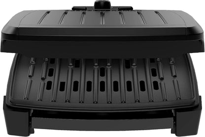 GEORGE FOREMAN® Contact Submersible™ Grill, 5-Serving Grill - Adjustable Temperature Control, Black Plates, Wash the entire grill