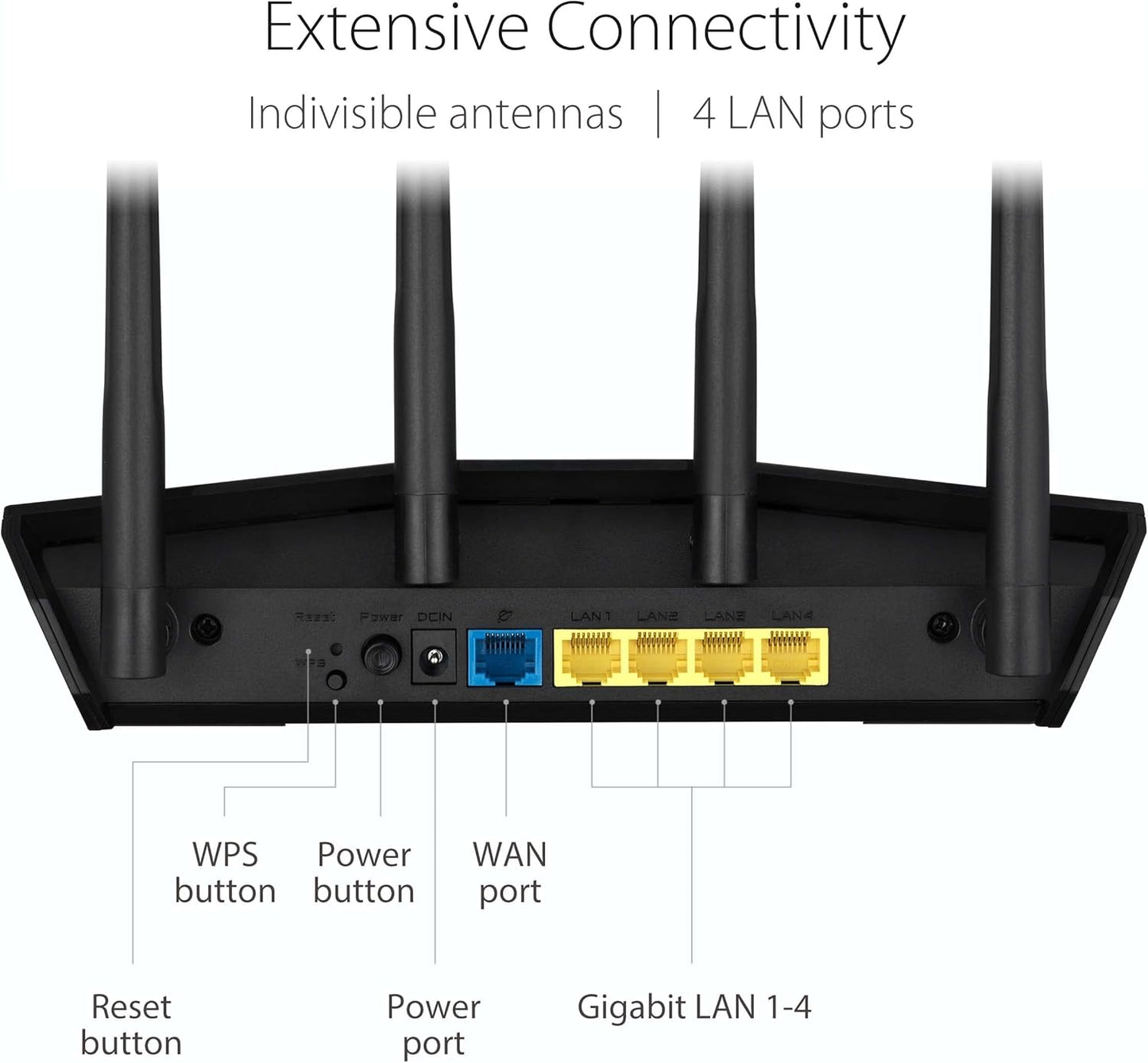 ASUS RT-BE86U BE6800 Dual-Band WiFi 7 Router, Supports 4096-QAM, MLO, AI WAN Detection, AiMesh, Subscription-Free Network Security, and Comprehensive VPN Features, Guest Network Pro, Gaming