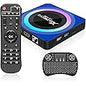 Android TV Box 13.0, Android Box 4GB RAM 64GB ROM, Quad Core Android Smart 8K TV Box with Mini Keyboard Support 2.4G/5.0GHz Dual WiFi 100M Ethernet Bluetooth