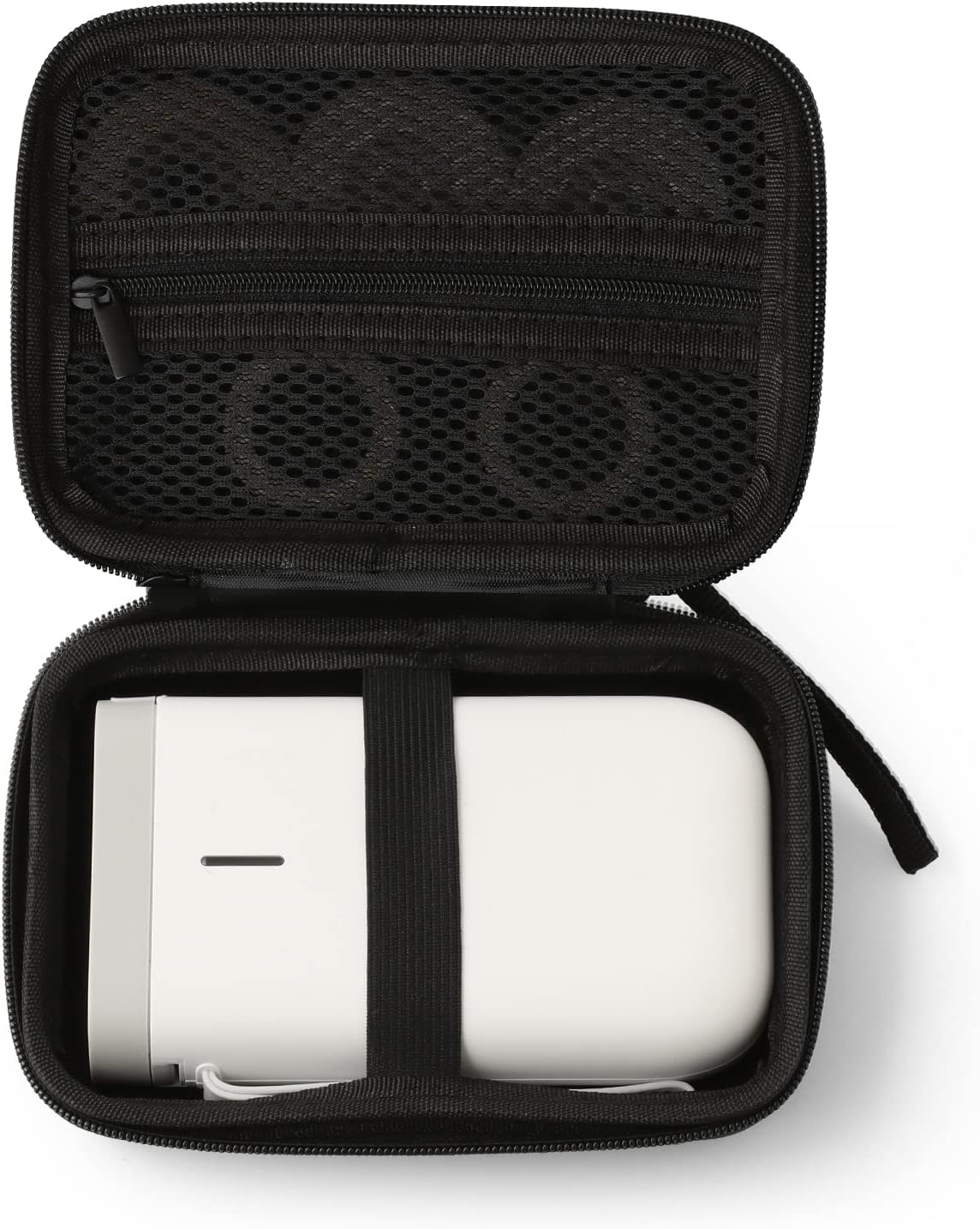 Hard EVA Label Maker Carrying Case, Portable Protective Storage Organizer for Label Printer, Tape Rolls and Charging Cables