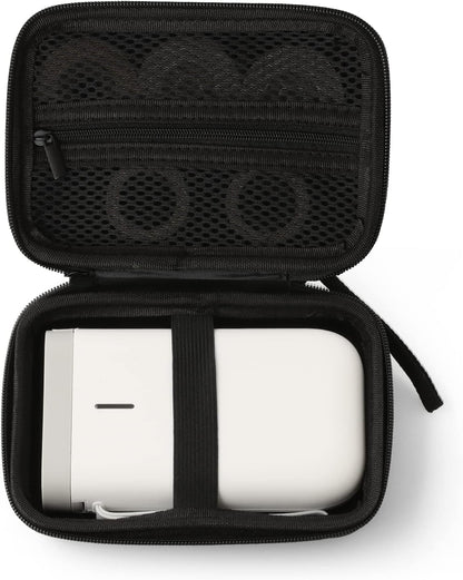 Hard EVA Label Maker Carrying Case, Portable Protective Storage Organizer for Label Printer, Tape Rolls and Charging Cables