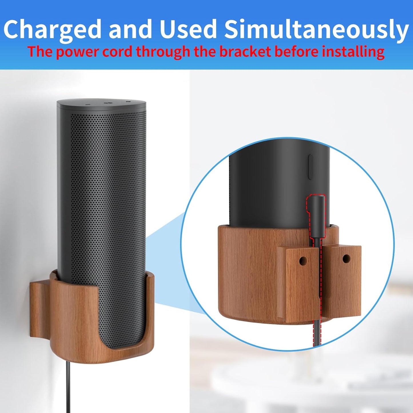 Sturdy Speaker Wall Mount for Sonos Roam 2, Roam SL - Space Saving Bracket Easy to Install, White