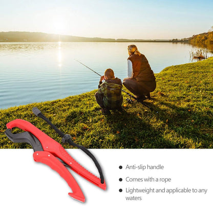 ABS Plastic Floating Fish Grip Zinc Alloy Fish Lip Gripper with Wrist Strip for Catching Fish No Hurt Auxiliary