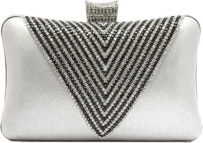 Ankoee Fashion Clutch Bag Wedding Clutches Crystal Elegant Clutch Evening Party Bags Sparkling Purse