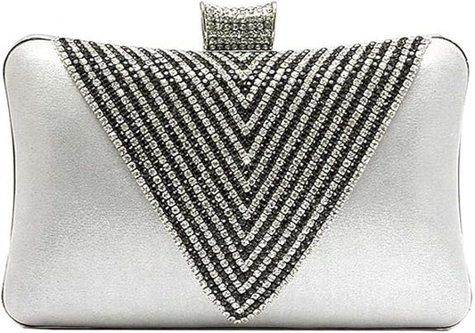Ankoee Fashion Clutch Bag Wedding Clutches Crystal Elegant Clutch Evening Party Bags Sparkling Purse