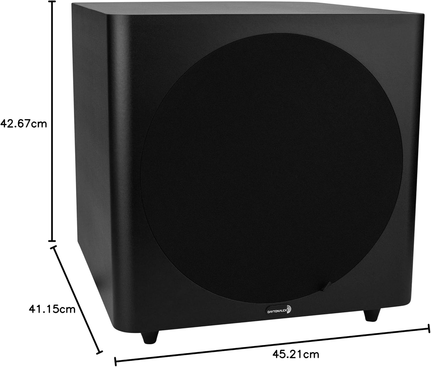 Dayton Audio SUB-1200 12-Inch 120 Watt Powered Subwoofer – PuriLite