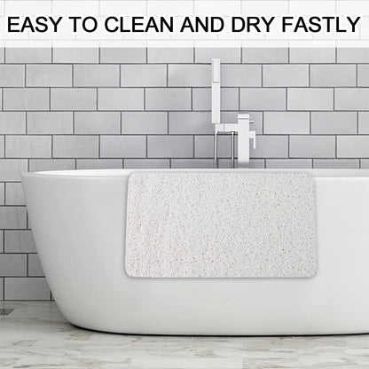 Square Shower Mat, Non Slip Bath Mat, Loofah Shower Stall Mats for Walk-in Shower, 32 x 32 Inches Shower Floor Mat with Drain, Bath Mats for Showers Bathroom, Tub, Seniors