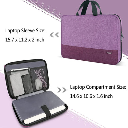 Ytonet Laptop Sleeve, 15.6 inch TSA Laptop Bag Laptop Case Water Resistant Computer Carrying Bag Compatible for Lenovo, HP, Dell, Asus Notebook, Gifts for Men Women, Grey