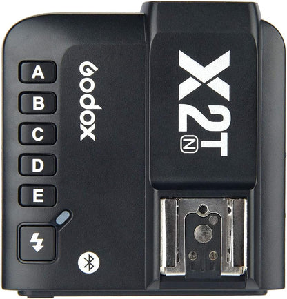 Godox X2T-N TTL Wireless Flash Trigger for Nikon Bluetooth Connection Supports iOS/Android App Contoller,1/8000s HSS,TCM Function,Relocated Control-Wheel,New AF Assist Light