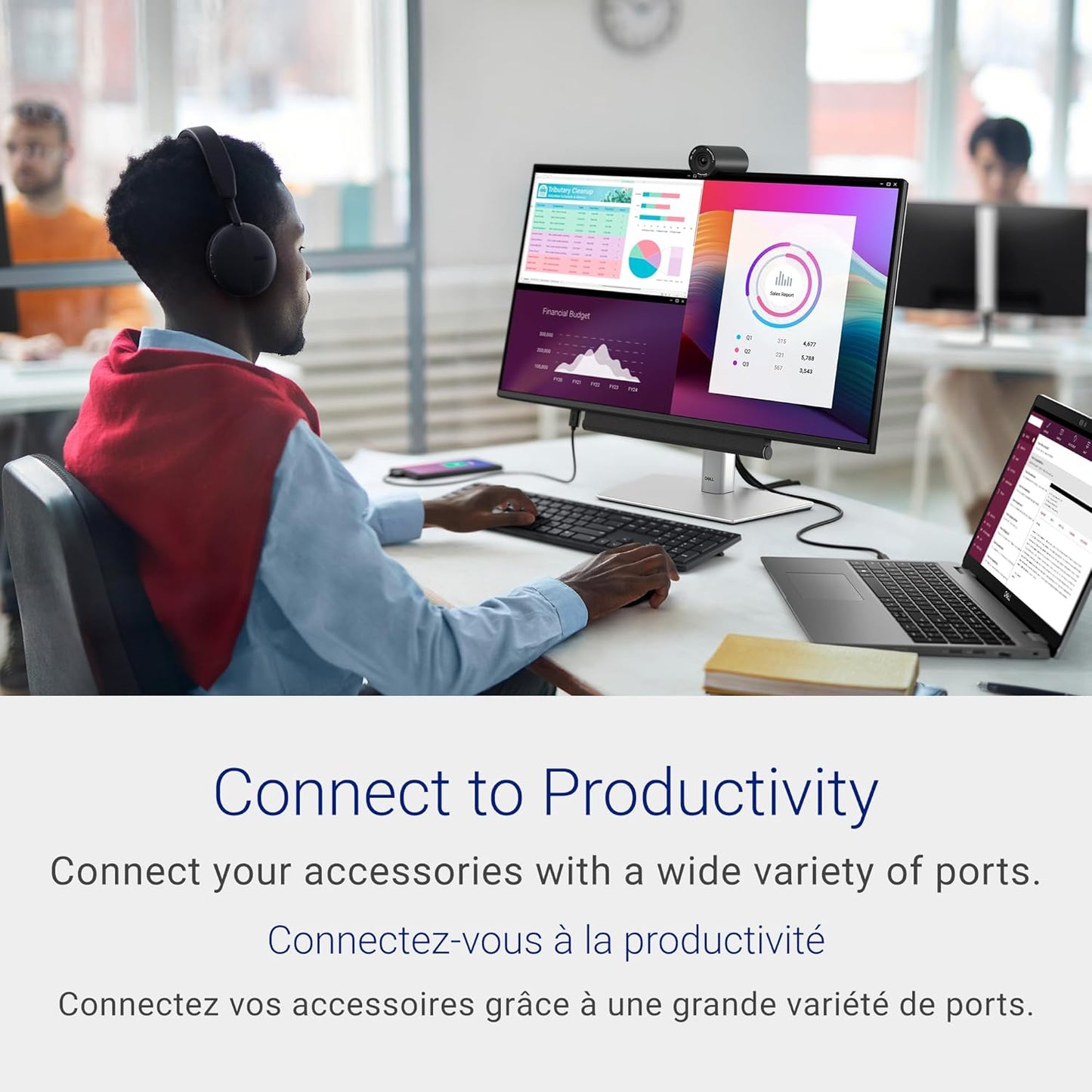 Dell 24 Monitor - P2425H - 23.8 Inch Full HD (1920 × 1080), 100Hz Refresh Rate, Comfortview Plus, 99% sRGB, IPS Panel, 1500:1, Tilt/Swivel/Pivot/Height, 3-Year Advanced Exchange Service - Black