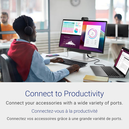 Dell 24 Monitor - P2425H - 23.8 Inch Full HD (1920 × 1080), 100Hz Refresh Rate, Comfortview Plus, 99% sRGB, IPS Panel, 1500:1, Tilt/Swivel/Pivot/Height, 3-Year Advanced Exchange Service - Black