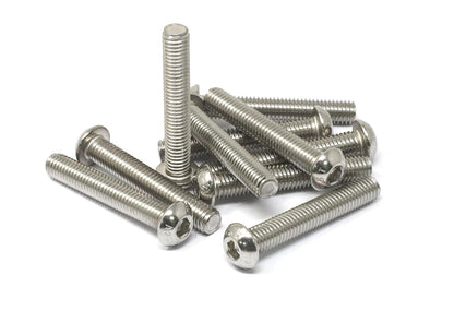 iexcell 50 Pcs M6 x 20mm Thread Pitch 1 mm Stainless Steel 304 Hex Socket Button Head Cap Screws Bolts Kit