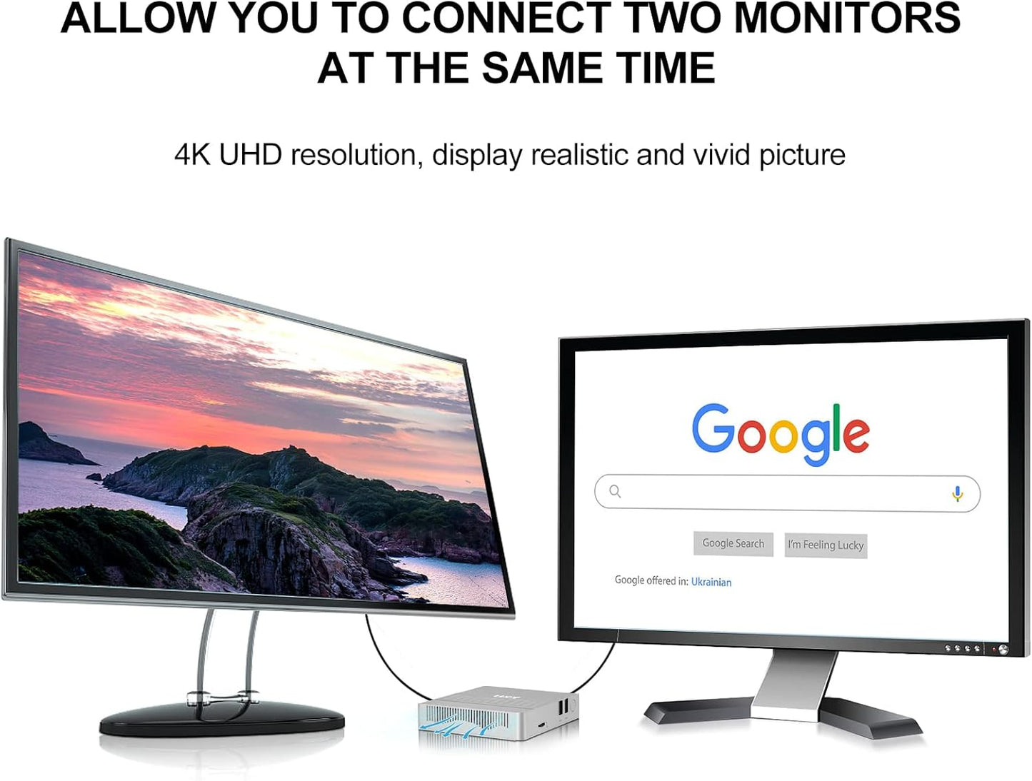 2025 Newest Mini PC Support 512GB/2TB M2 SSD Expansion, Celeron N3350 6GB RAM/64GB eMMC Micro PC, Business Mini Computer 4K HD+VGA Dual Display, BT, 2.4/5G WiFi, USB 3.0, LAN（Silver）