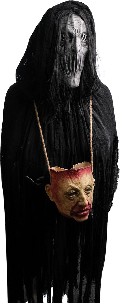 Mouthless scary ghost Halloween mask, zombie demon Creepiest Latex scary mask