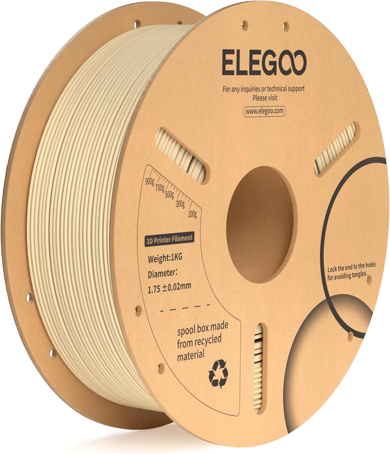 ELEGOO PLA+ Filament 1.75mm Black 4KG, PLA Plus 3D Printer Filament, Dimensional Accuracy +/- 0.02 mm, Tough & High Strength, Fit for Most FDM Printers(1KG/Spool, 2.2 lbs)