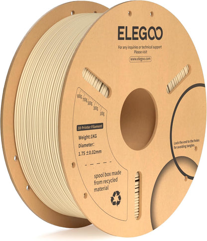 ELEGOO PLA+ Filament 1.75mm Black 4KG, PLA Plus 3D Printer Filament, Dimensional Accuracy +/- 0.02 mm, Tough & High Strength, Fit for Most FDM Printers(1KG/Spool, 2.2 lbs)