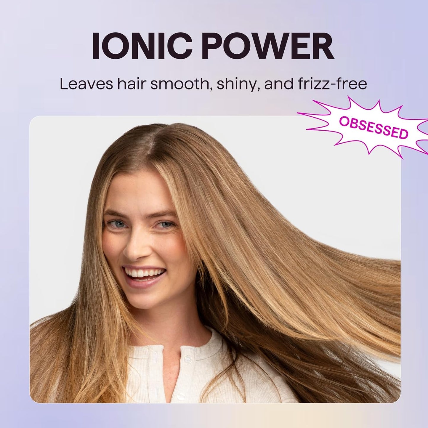 Wavytalk Hair Dryer with Diffuser, Blown Away Ionic Blow Dryer | 1875W Fast Drying, 3 Attachments for All Hair Types, Ceramic Technology, Compact Design, Lightweight and Quiet