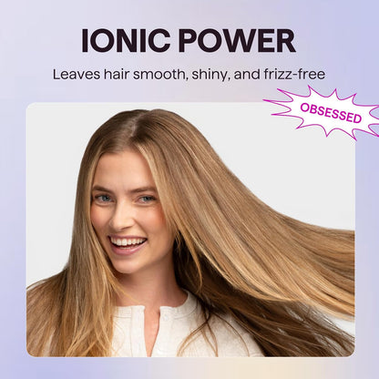 Wavytalk Hair Dryer with Diffuser, Blown Away Ionic Blow Dryer | 1875W Fast Drying, 3 Attachments for All Hair Types, Ceramic Technology, Compact Design, Lightweight and Quiet