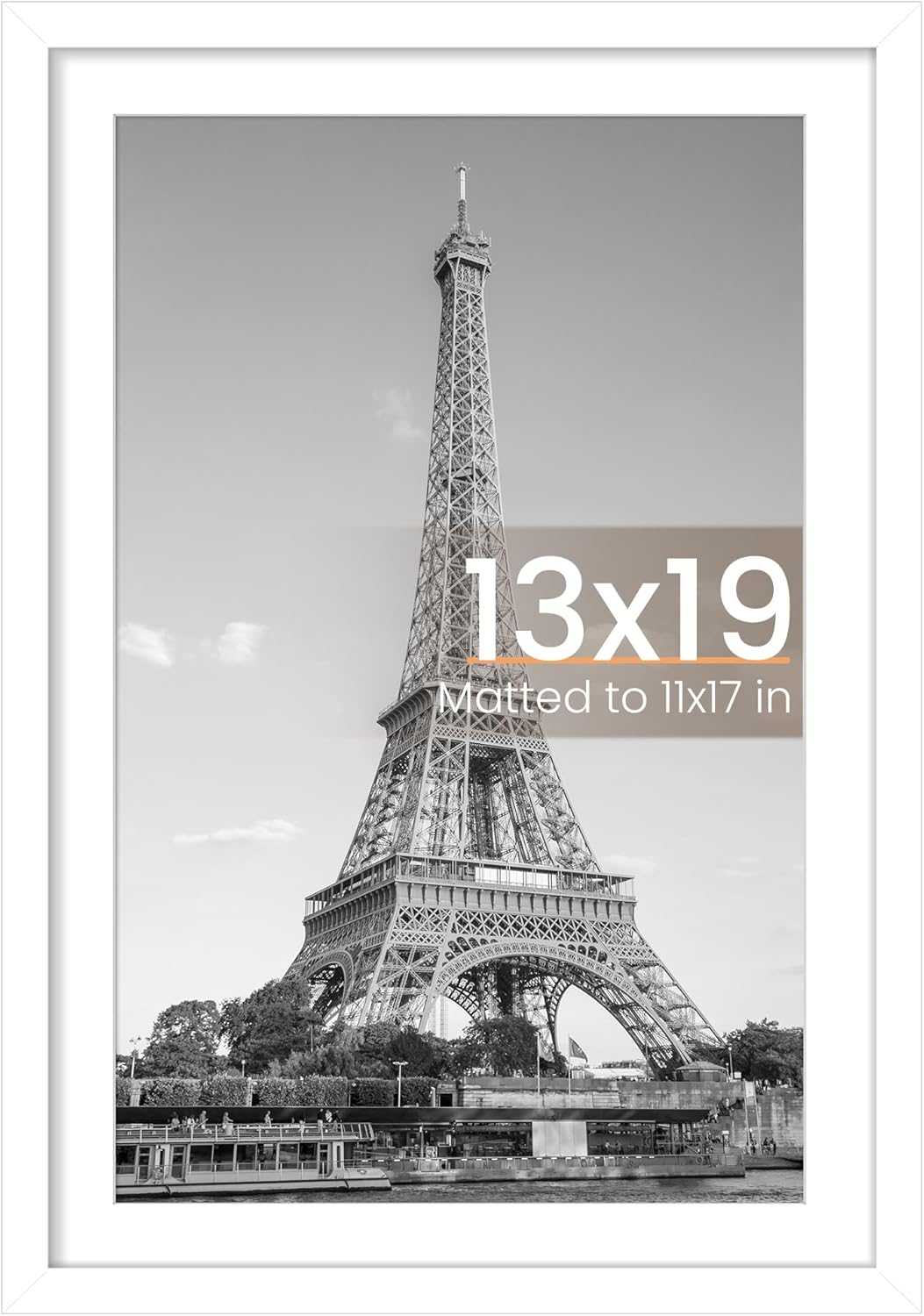 upsimples 11x14 Picture Frame, Display Pictures 8x10 with Mat or 11x14 Without Mat, Wall Hanging Photo Frames, Black