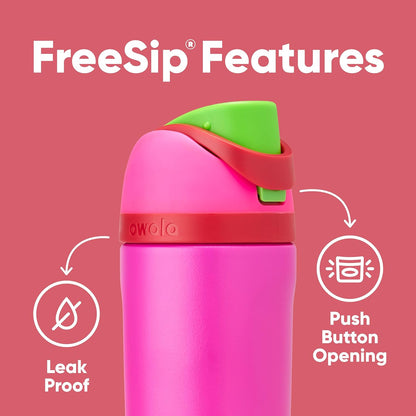 Owala Kids FreeSip Insulated Stainless Steel Water Bottle with Straw, BPA-Free Sports Water Bottle, Great for Travel, 16 oz, Celestial Sphere