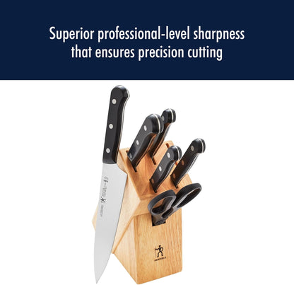 HENCKELS Solution Razor-Sharp 16-pc Self Sharpening Knife Block Set, Chef Knife, Bread Knife, Steak Knife, German Engineered Informed by 100+ Years of Mastery