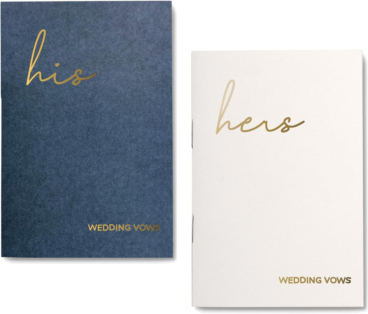 GroomBrideGifts Wedding Vow Book for His and Hers, Soft Touch, Perfectly Sized Bride and Groom Vow Books, Wedding Essentials, Wedding Registry Ideas, His and Hers Gifts
