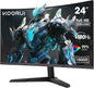 KOORUI 24 Inch Gaming Monitor - FHD 1080P Curved Monitors 180Hz VA, Built-in Adaptive Sync with 1ms, 1500R with Ultra-Thin, HDMI X2 / DP, VESA Compatible, Tilt Adjustable, Eye Care 24E6CA